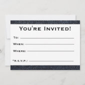 Invitation Denim Blue Jeans Imprimer l'invitation (Dos)
