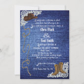 Invitation Denim, Boots & Lace Wedding (Devant)
