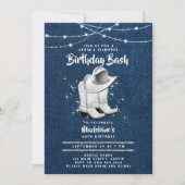 Invitation Denim Diamond Casquette Boots Chic 50e anniversair (Devant)