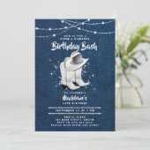 Invitation Denim Diamond Casquette Boots Chic 50e anniversair (Debout devant)