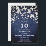Invitation Denim Diamonds Bling Butterfly 30th Birthday Party<br><div class="desc">Une invitation simple, moderne, élégante et chic à la fête d'anniversaire avec un thème denim et diamants qui combine un autre thème tendance : les papillons, dans le bling-bling et les strass (c'est un effet numérique). Il comporte un arrière - plan denim, le numéro 30 en lettres gras et la...</div>