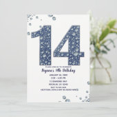 Invitation Denim & Diamonds Bling Sparkle 14 ans 14 Anniversa (Debout devant)
