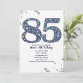 Invitation Denim & Diamonds Bling Sparkle 85TH 85 Anniversair (Debout devant)