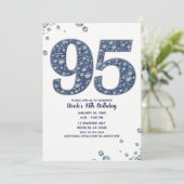 Invitation Denim & Diamonds Bling Sparkle 95TH 95 Anniversair (Debout devant)