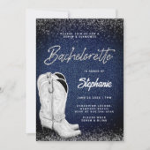 Invitation Denim Diamonds Cowgirl Boots Bling Bachelorette (Devant)