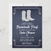 Invitation Denim Diamonds Cowgirl Boots Western Bachelorte (Devant)