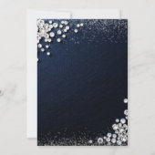 Invitation Denim Diamonds Glam Type Élégant 30e anniversaire (Dos)