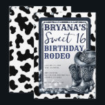 Invitation Denim & Diamonds Glamour Occidental Cowgirl Sweet<br><div class="desc">Personnalisez comme vous le souhaitez.</div>