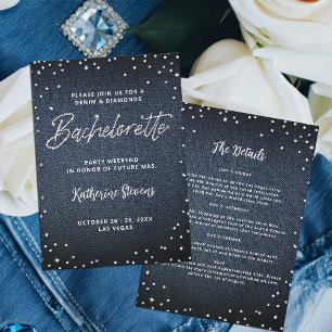 Invitation Denim Diamonds Itinéraire Classé Bachelorette Part