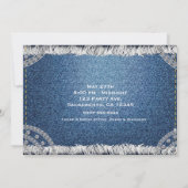 Invitation Denim & Diamonds Jean Zipper Sweet 16 Photo Party (Dos)