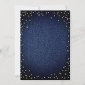 Invitation Denim Diamonds Modern Glam Classy 40e anniversaire (Dos)