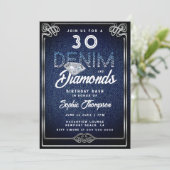 Invitation Denim Diamonds Nouveau Frame 30e Anniversaire (Debout devant)