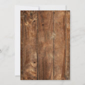 Invitation Denim Diamonds Ouest Rustic Hodown Anniversaire (Dos)