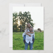 Invitation Denim Diamonds Pearls Photo Couple Douche (Dos)