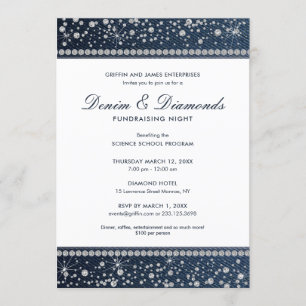 Invitation Denim et Diamonds