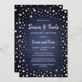 Invitation Denim et Perles (Devant / Derrière)