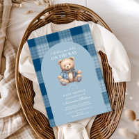 Denim Teddy Bear Baby shower