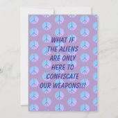 Invitation d'enlèvement par un extraterrestre avec (Devant)