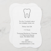 Invitation Dent symbolique (Devant / Derrière)