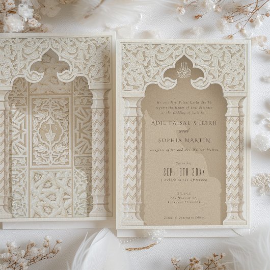 Invitation Dentelle architecturale Ornate
