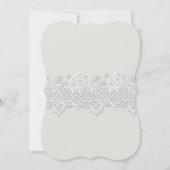 Invitation Dentelle blanche et bébés Fête des mariées respira (Dos)