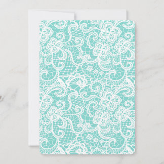 Invitation Dentelle bleue