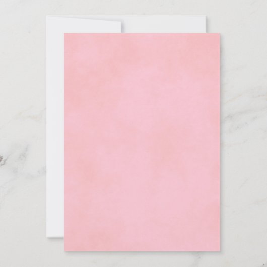 Invitation Dentelle d'argent et Mariage blanc rose pâle (Dos)