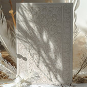 Invitation Dentelle de crème classique Mariage Artistère isla