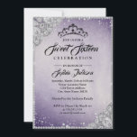 Invitation Dentelle de diamant Étincelle de Sweet sixteen d'a<br><div class="desc">Invitations de Sweet sixteen plus élégantes dans le Little Bayleigh Store</div>