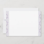 Invitation Dentelle de la dentelle de la dentelle de la dente (Dos)