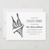 Invitation Dentelle de la Fête des mariées de lingerie de la  (Devant)
