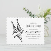 Invitation Dentelle de la Fête des mariées de lingerie de la  (Debout devant)