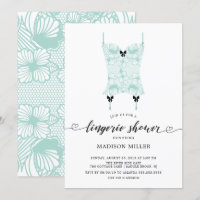 Dentelle de Mint Corset Bridal Lingerie Douche