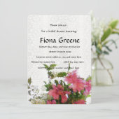 Invitation Dentelle d'invitation à la douche nuptiale de Love (Debout devant)