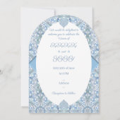 Invitation Dentelle en céramique bleu clair (Dos)