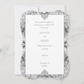 Invitation Dentelle en céramique grise (Dos)