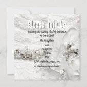 Invitation Dentelle et diamante robe de soirée (Dos)