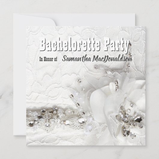 Invitation Dentelle et diamante robe de soirée (Devant)