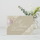 Invitation Dentelle et dîners de mariée de poisson-Starfish (Debout devant)