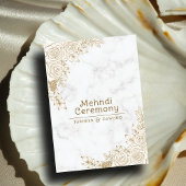 Invitation Dentelle florale Marbre blanc Musulman musulman Me