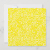 Invitation Dentelle Grise Avec Robe Mariage Jaune (Dos)