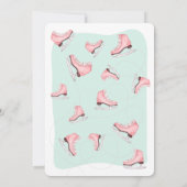 Invitation Dentelle moderne de vos patins patin à glace anniv (Dos)