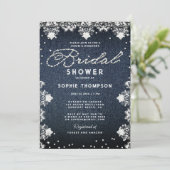 Invitation Dentelle Parties scintillant Denim Diamonds Élégan (Debout devant)