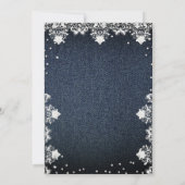 Invitation Dentelle Parties scintillant Denim Diamonds Élégan (Dos)
