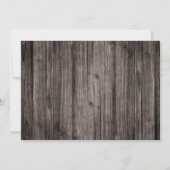 Invitation Dentelle rustique | Bois Photo Graduation Party (Dos)