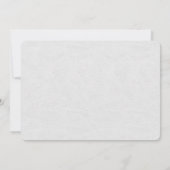 Invitation Dentelle rustique Dégustation de vin de la nuptial (Dos)