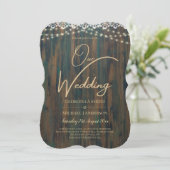 Invitation Dentelle Rustique Gypsophila Lights Mason Jar Mari (Debout devant)