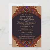 Invitation Dentelle vintage + Mariage satiné or (Dos)