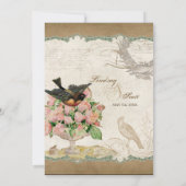 Invitation Dentelle Vintage Rose - Mocha (Dos)