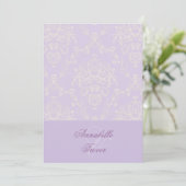 Invitation Dentelles Lilac et crème d'ivoire, mariage sur mes (Debout devant)